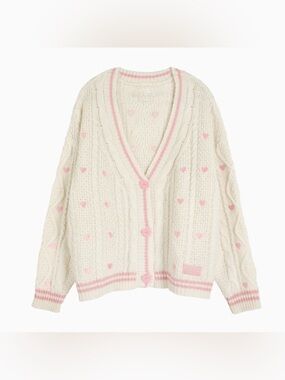 Taylor Swift Lover Cream Cable Knit Cardigan